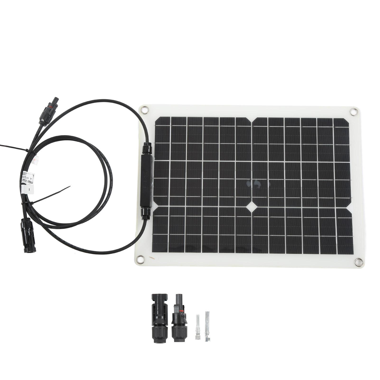 

30W 18V Solar Panels Monocrystalline Silicon Efficient Charging Impact Resistance Solar Panel