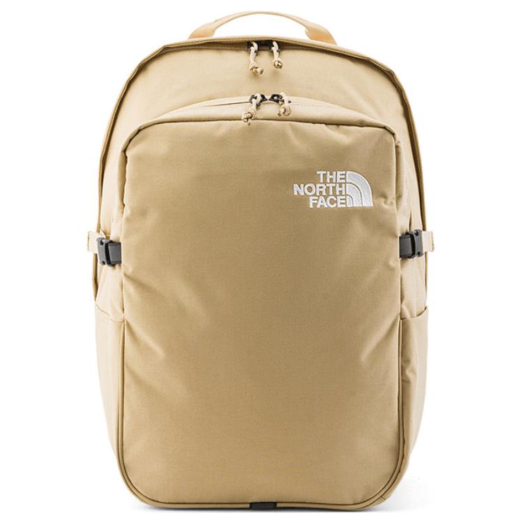 The North Face 25L Casual Fashion Sports Zipper Closure Backpack Unisex Backpack Nylon Stone-Brown NF0A8B1Z-LK5 Stone Tan