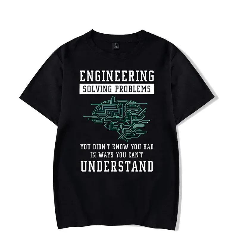 Funny Engineering Men's T-Shirts Clothing Engineer Women Men Shirt Summer Overd Tshirts Mechanical Engineer Men T Shirt Tees#Color