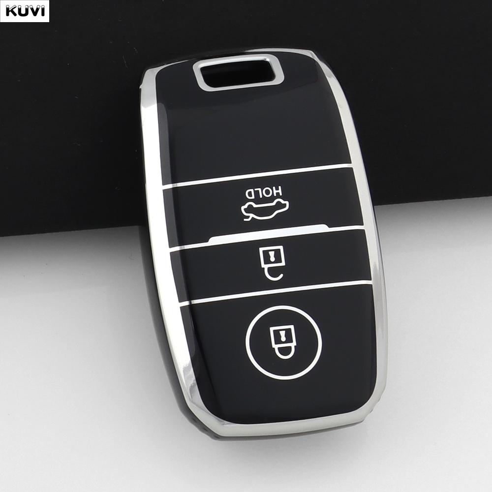TPU Car Smart Key Case Cover Fob Keychain For 3 4 Buttons Kia Sportage Cerato Optima K2 K3 K4 K5 RIO Picanto Soul Sorento Sedona