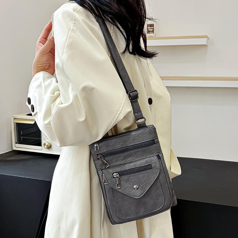 Damer Axelväska Liten Väska Kvinnor Casual Damplånbok Toppkvalitet Telefonficka Brun Kvinnor Mode Crossbody-väskor För Flickor
