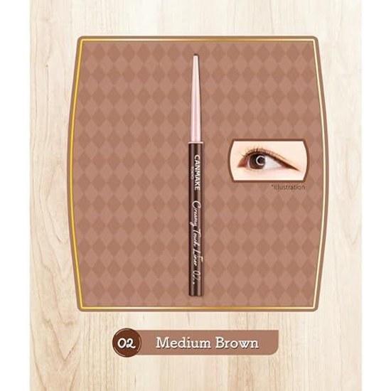 Canmake Gel Creamy Touch Liner 02 Medium Brown Single 0.08g