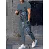 2026 Summer Men's Suit with 3D Printed Pattern Breathable Lightweight Comfortable Leisure Sports Outdoor Men's Clothing