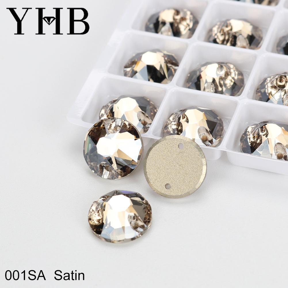 

YHB Высшее качество XIRIUS Стекло Кристалл AB Лунный Свет Швейные Камни Плоская спинка Пришиваемые Стразы Для Одежды Одежды Сумок 45Pcs 10mm