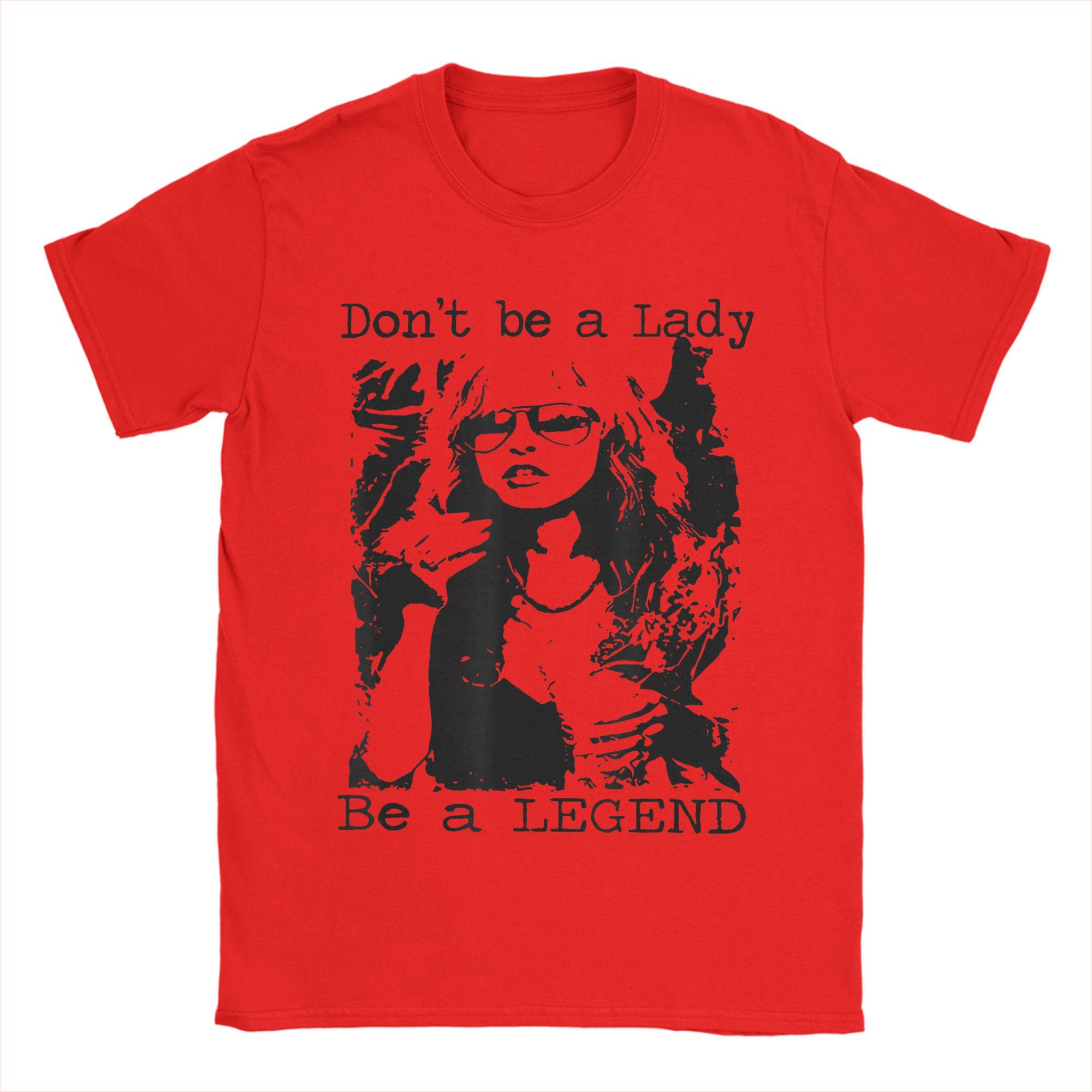 Unisexs TShirt Dont Be A Lady Be A Legend Quote Funny Pure Cotton Tees Short Sleeve T Shirt O Neck Clothing Printed S