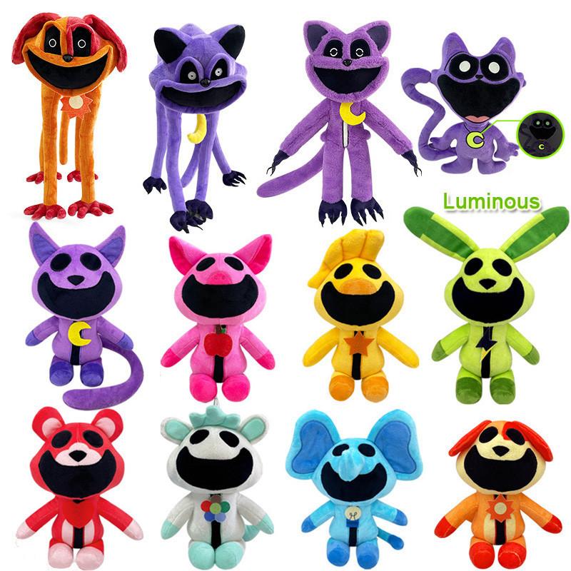 

30 см 40 см улыбающиеся твари, плюшевые игрушки, мультяшный кролик, кошка, собака, медведь, куклы, милые мягкие игрушки для детей, подарки на день рождения, Рождество