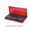 40 Pieces Hex Socket Bit Tool Set with Case for Automotive Heavy Duty 1/2inch 3/8inch Drive Alloy