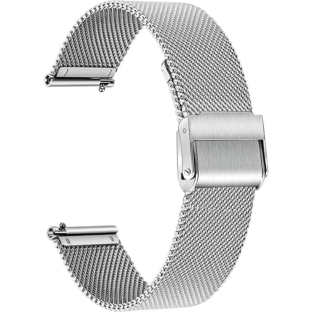 14/16/18/20/22mm Universal Milanese Watchband Quick Release Watch Band Mesh Stainless Steel Strap Wrist Belt Bracelet Silver