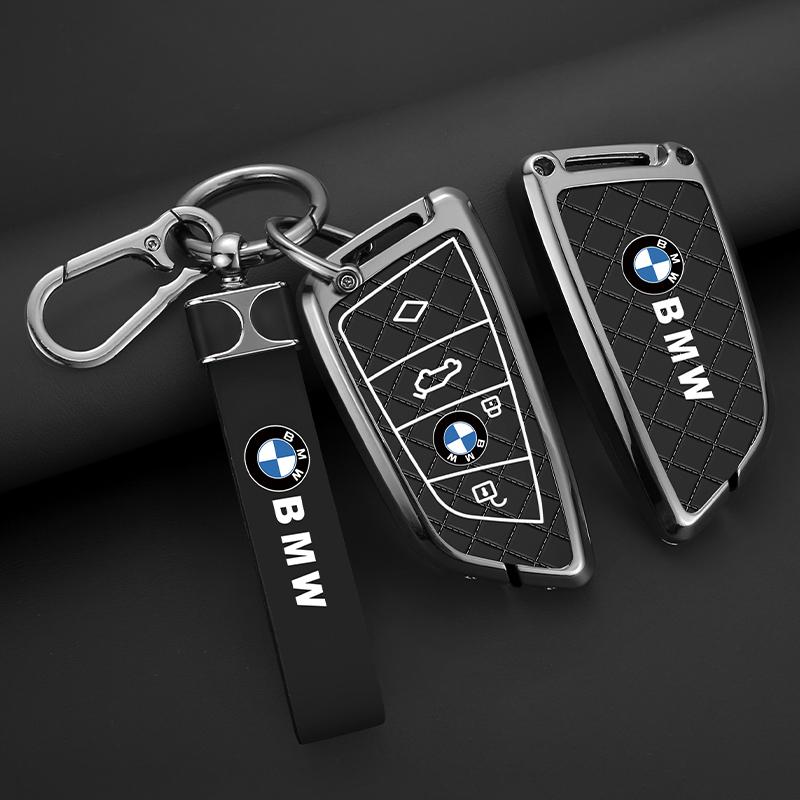 Zinc Alloy Leather For BMW X1 X3 X4 X5 F15 X6 F16 G30 7 Series G11 F48 F39 520 525 F30 118i 218i 320i Car Key Case Cover Keyless