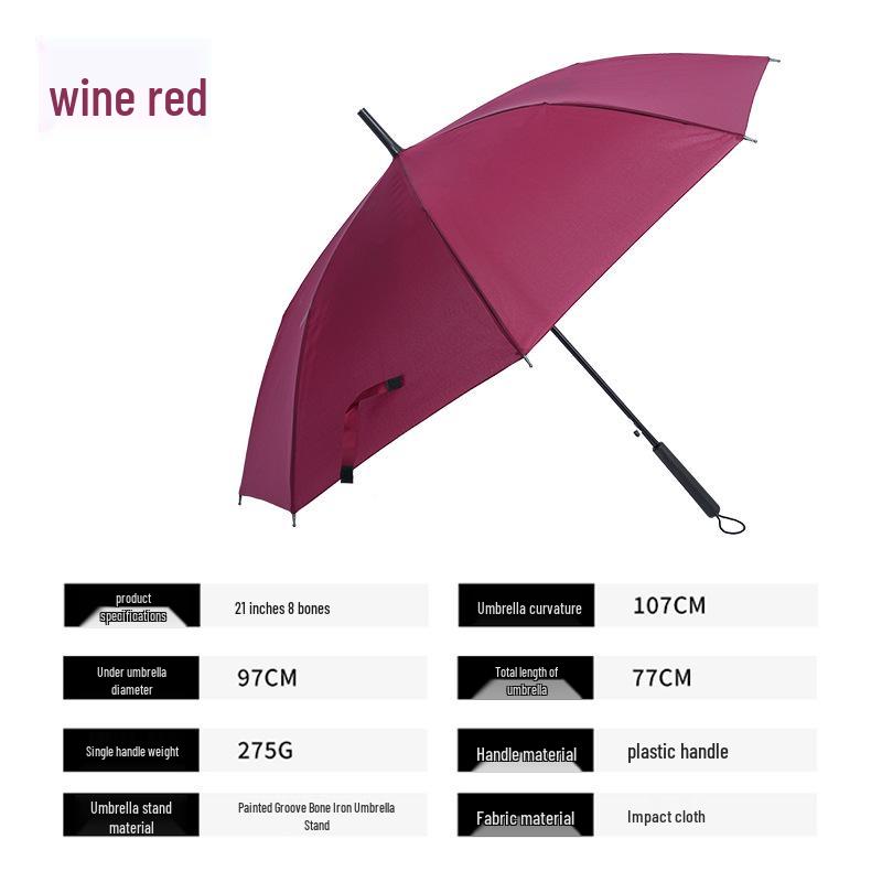 Automatic Golf Umbrella with Long Handle for Business, Custom Logo Printing Available.