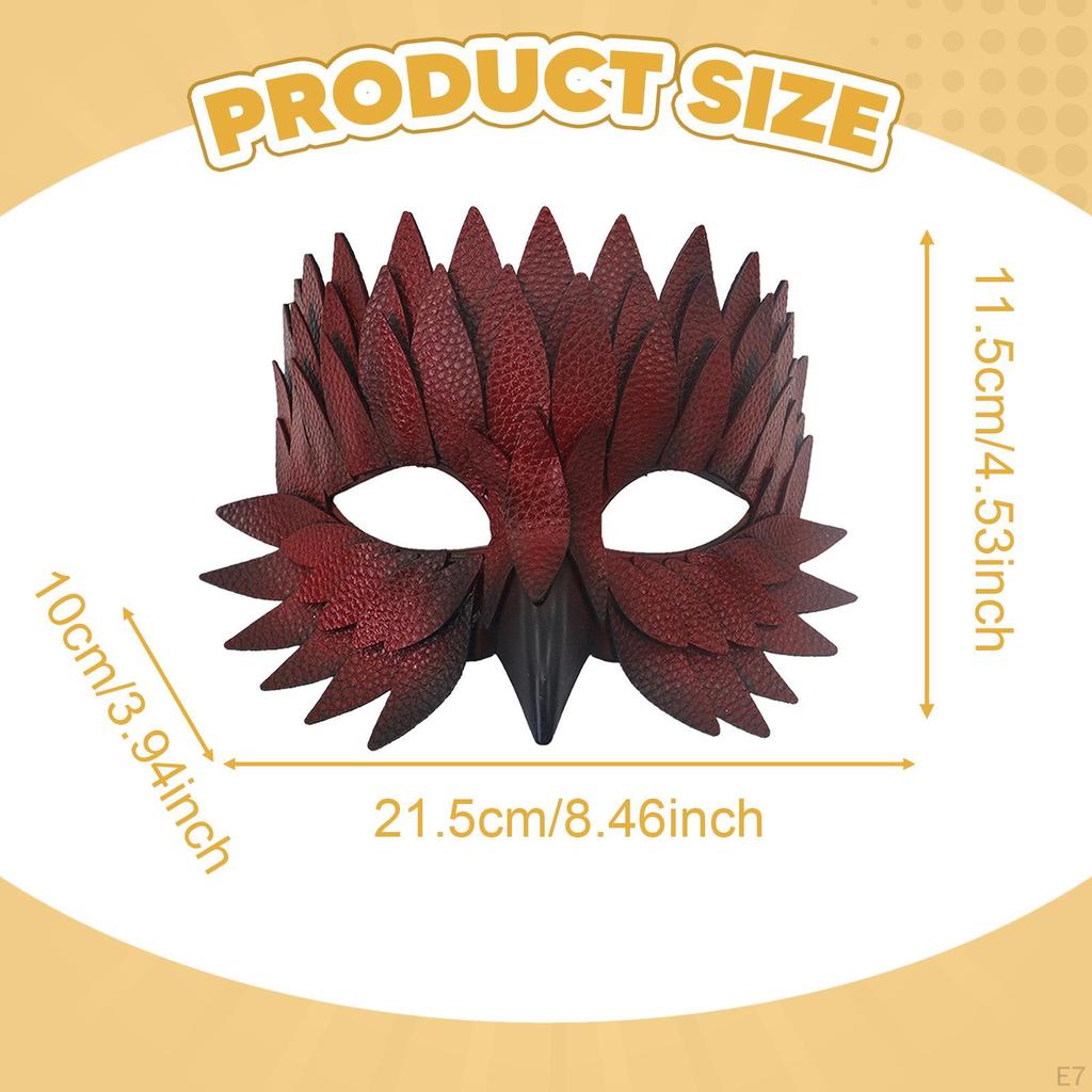 Ptasia Maskarada Regulowana Wygodna Nowość Cosplay Półtwarz na Występy Imprezy Halloweenowe