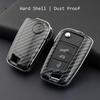 Carbon Fiber Volkswagen Golf 6 Key Case: Protective Cover for Three-Button Models.