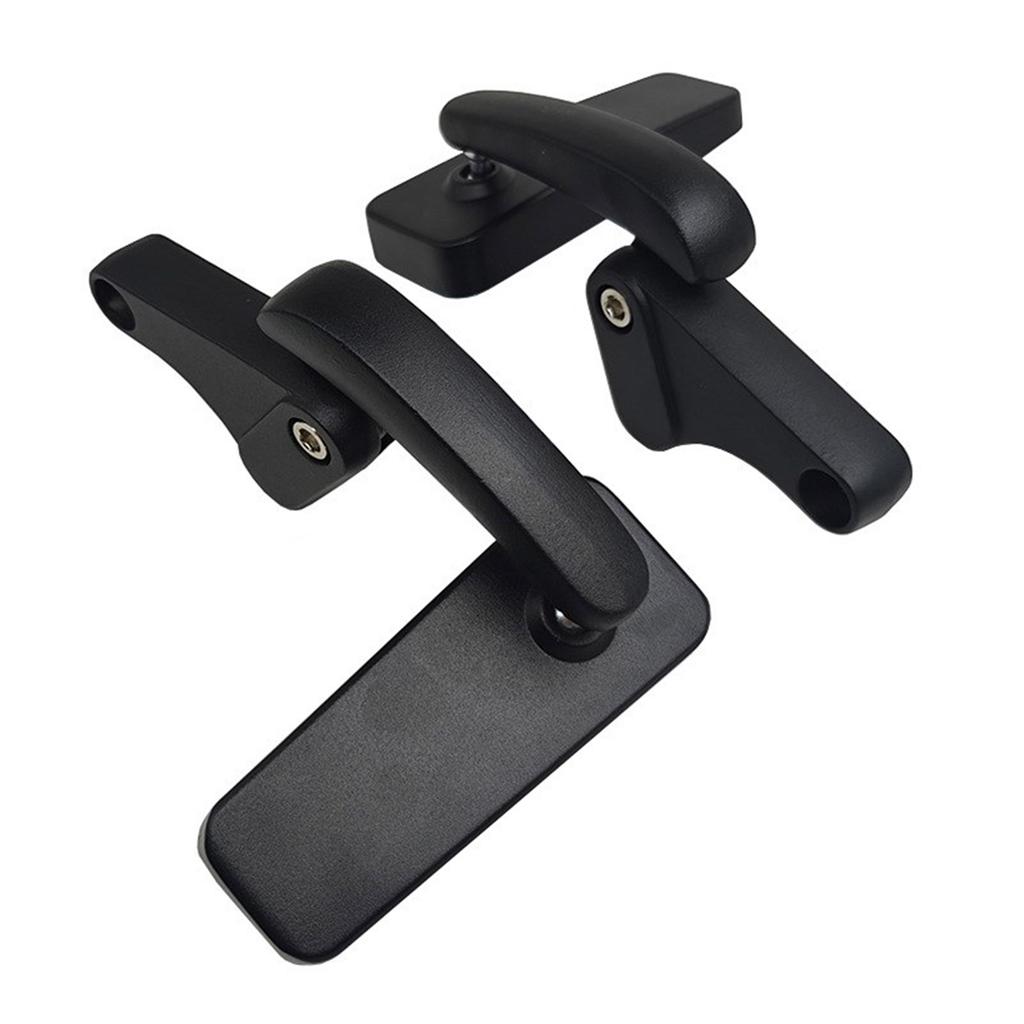 Handlebar Mount Mirrors Motorcycle Scooter Blue Glass Rearview Mirror Universal Motorbike Rear Mirror Angle Adjustable