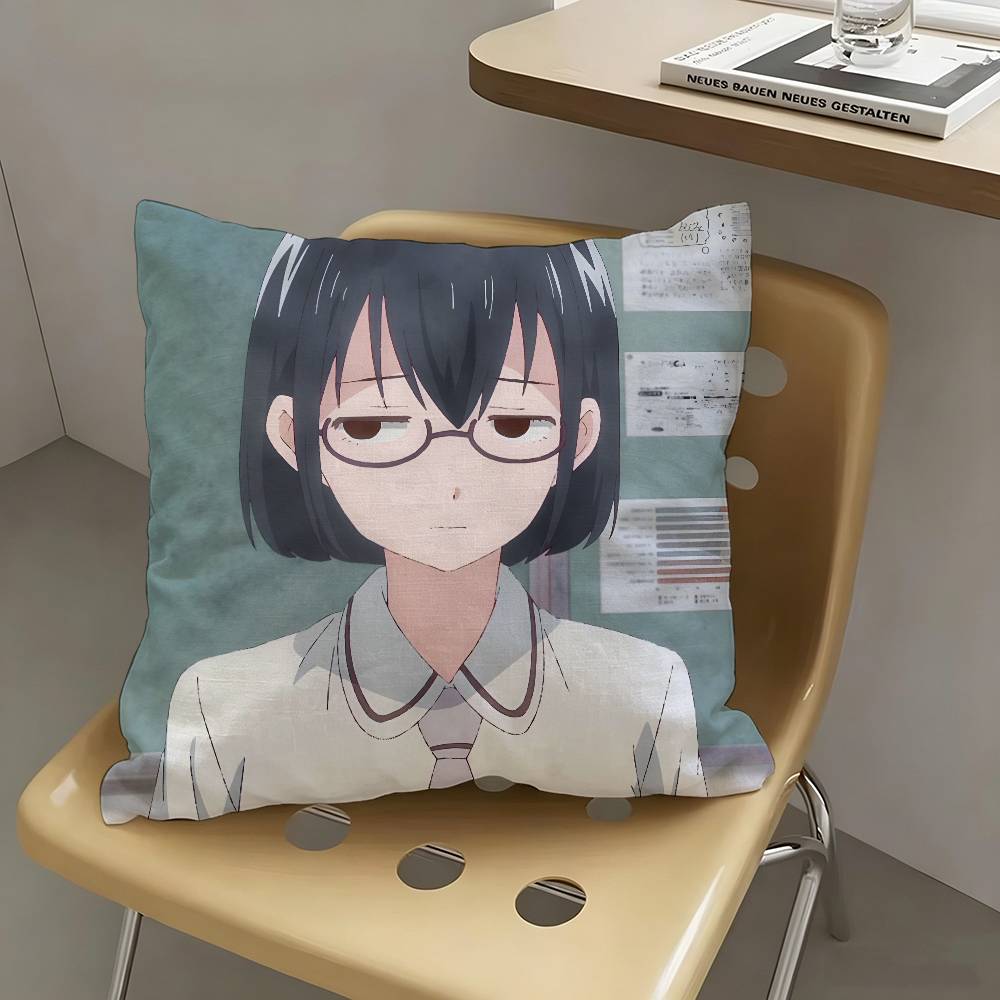 1pc Anime Asobi Asobase Characters Pillow Case Fashion Square Pillowcase Bedroom Sofa Room Ins Decoration Leisure