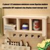 Hanger Wooden Miniature Accessories Wall Mounted Shelf Storage Solution For 1/12 Scale Tiny Rooms