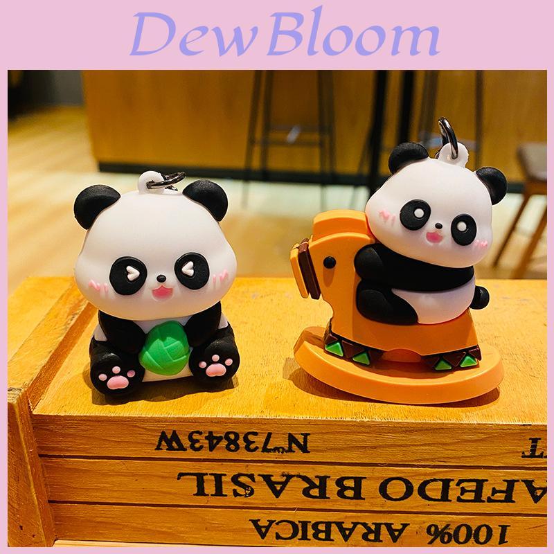 Affascinante Portachiavi Panda Cartone Animato in Silicone Ciondolo per Borsa Ideale per Compleanni e Occasioni Speciali