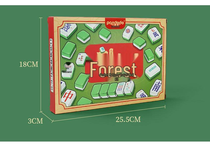 Children's Portable 144-Tile Mahjong Set for Home, Travel, Team Building, Parties, Stress Relief