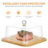 Kuchen Brot Probierplatte Zarte Dessertschale Acrylhaube für Deckel mit Papierbecher Kuchen Abgedeckter Speisenständer