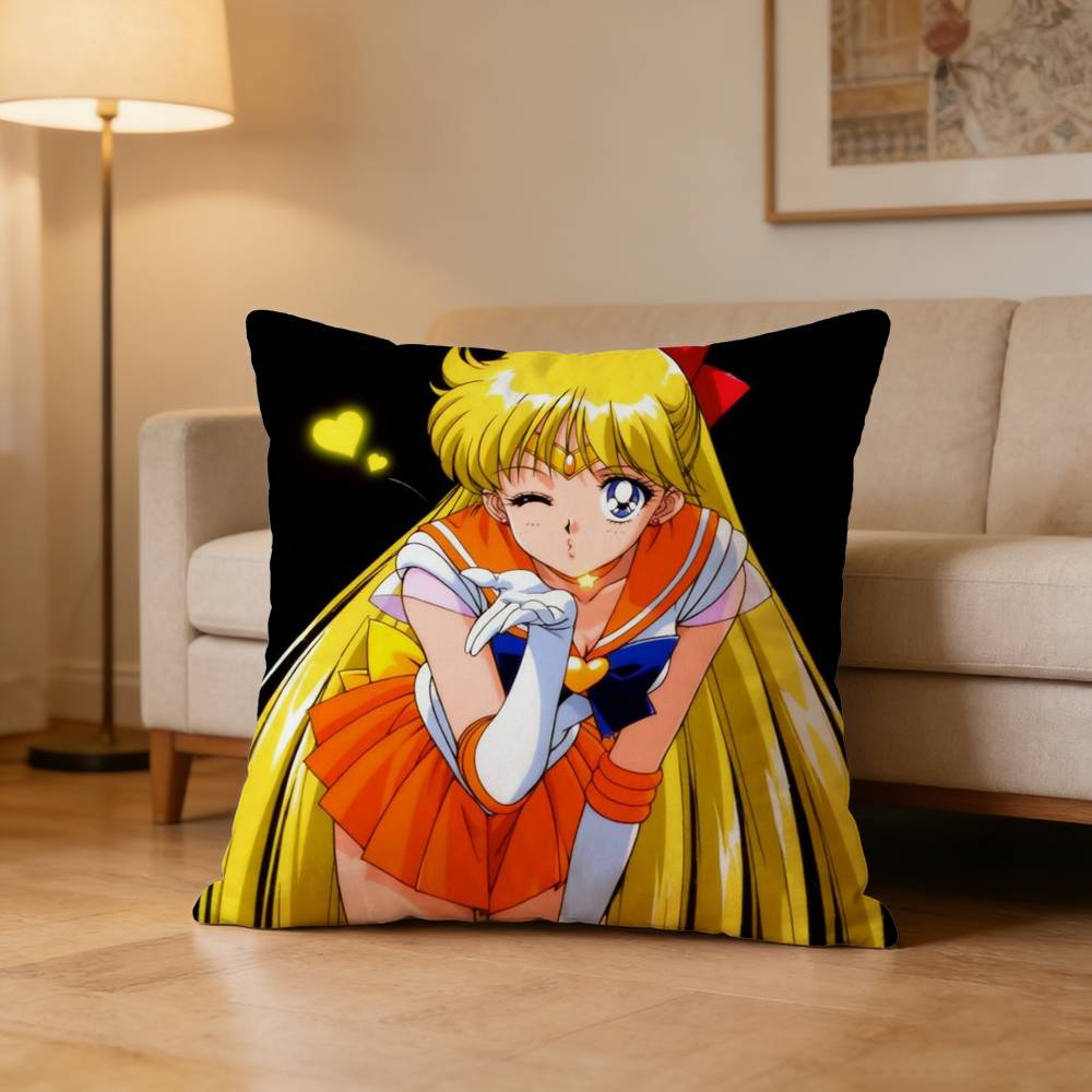 Minako Aino Sailor Venus Pillow Case Pattern Printed Pillowcase For Living Room Sofa Cushion Cover