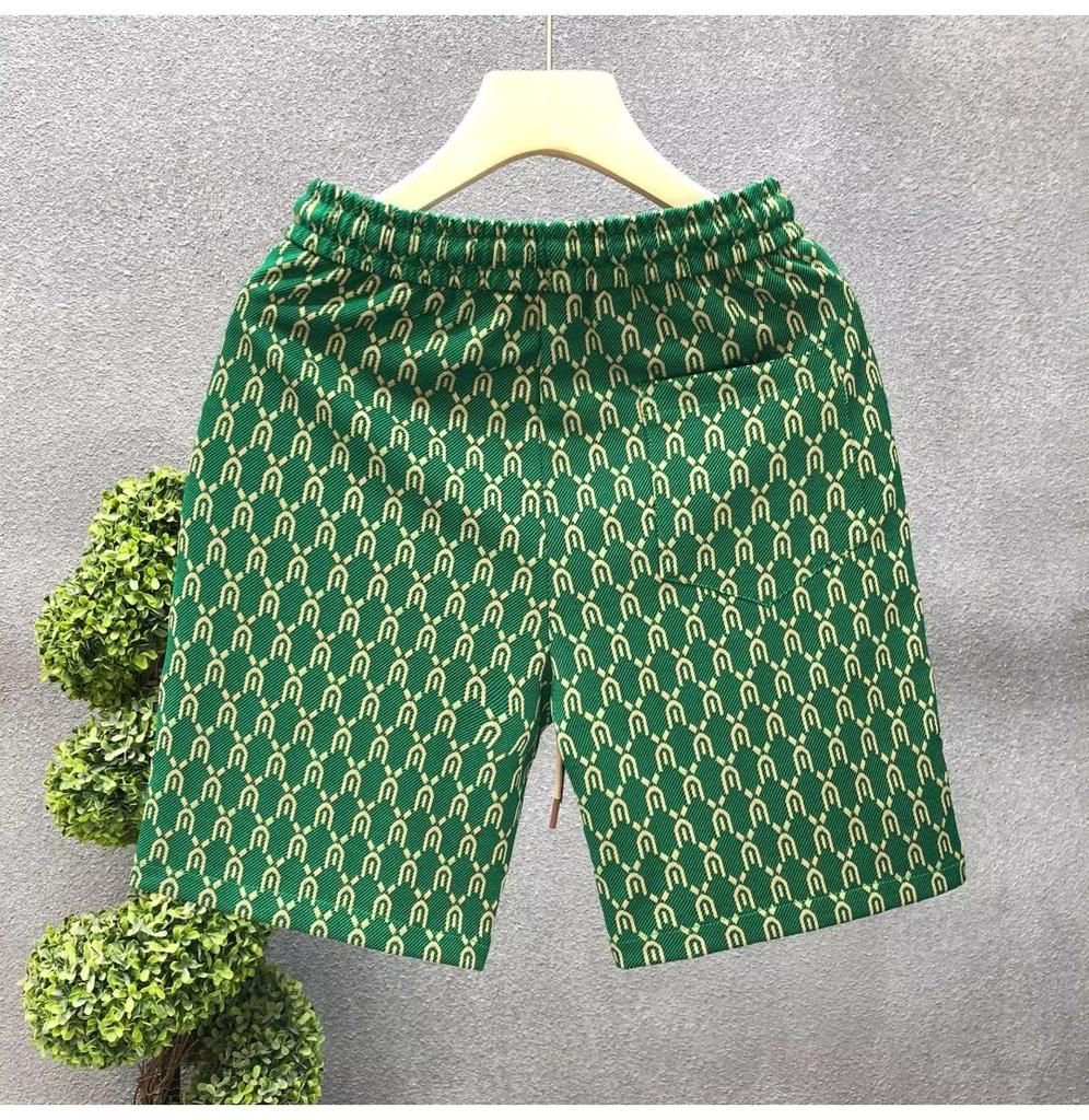 Men's Shorts Summer Gym Shorts Fashion Green Short Pants Street Men's Streetwear