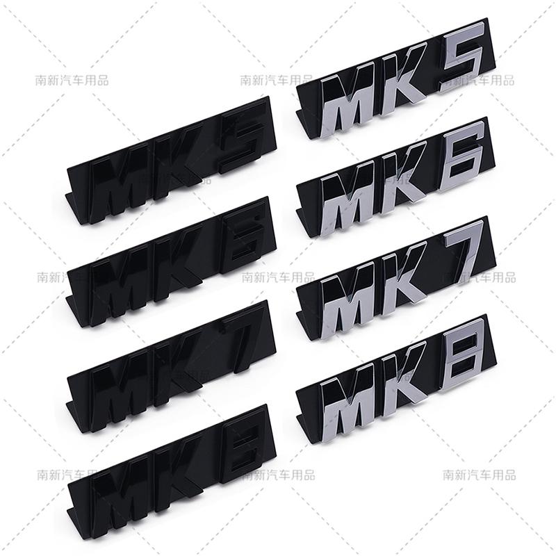OPQ1 2026 Hot VOLKSWAGEN 3D Black Silver MK5 MK6 MK7 Mk8 Car Front Grill Emblem Car Stickers for Volkswagen VW Golf GTI MK 5 MK 6 Mk
