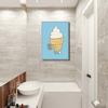Humor Funny Canvas Wall Art Prints Bathroom Decor Painting Go Shit Wc Toilet Posters and Picture Cartoon Painting for Bathroom No Frame