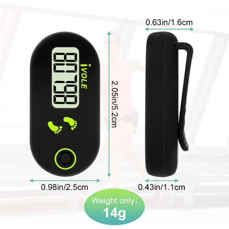 Pedometer for Walking, Mini Pedometer, 3D Pedometer, Accurate Pedometer with Clip Lanyard, Simple Pedometer, for Walking, Running, Sports