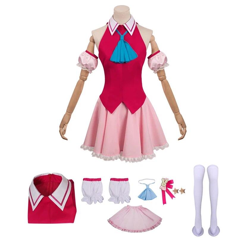 Hoshino Ai Cosplay Anime Oshi No Ko Costume Cosplay Uniformi Abiti Parrucca Completo Costumi di Carnevale di Halloween per Donne Vestiti