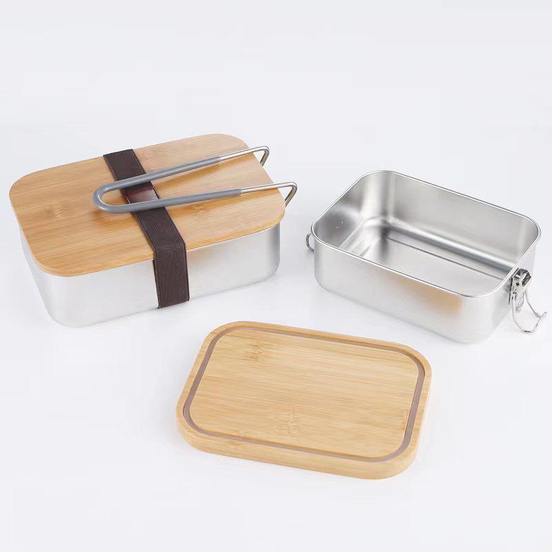 304 Stainless Steel Bento Lunch Box for Adults, Students, and Office Workers with Lid
