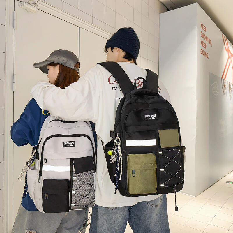 Senior High School Student Schoolbag Women's Large Capacity Travel Backpack Men's Campus Sports Backpack