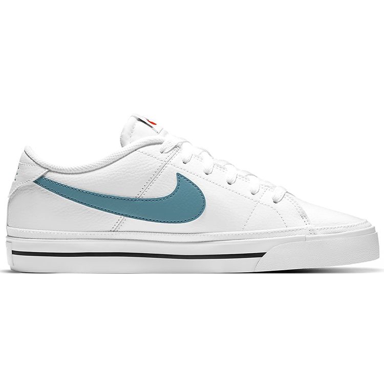 Nike Pánské tenisky Court Legacy Bílé Cerulean Gumově-Světle-Hnědé CU4150-104