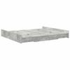 Storage Bed Frame Concrete Grey 180 X 200 Cm Particleboard