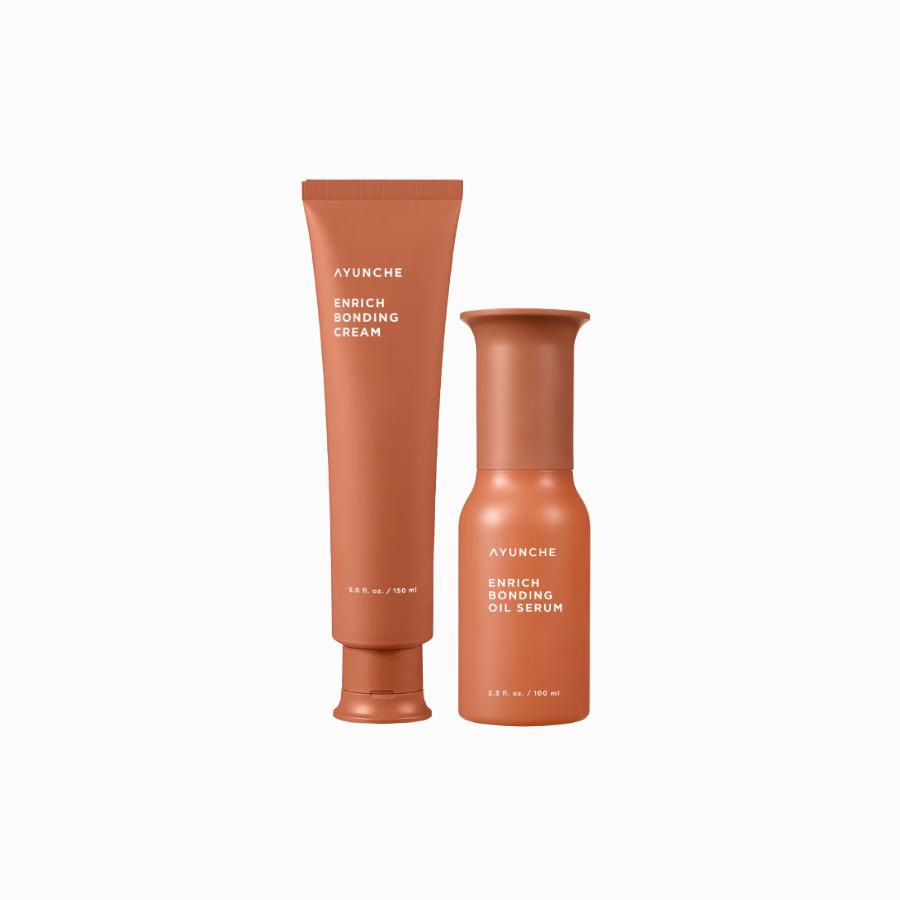 Ayunchae Enrich Bonding Hair Care Sets [Shampoo, Mask, Cream, Oil Serum]