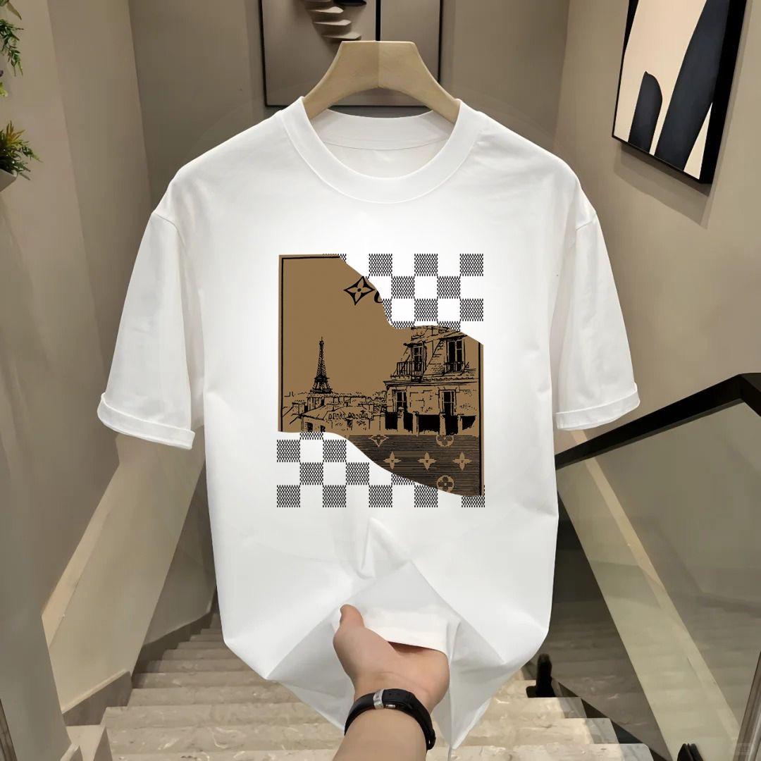 

Spring and Summer Hot Selling Pure Cotton Luxury Tshirt Loose and Comfortable Highquality Street Trend Unisex 2026 New Style S