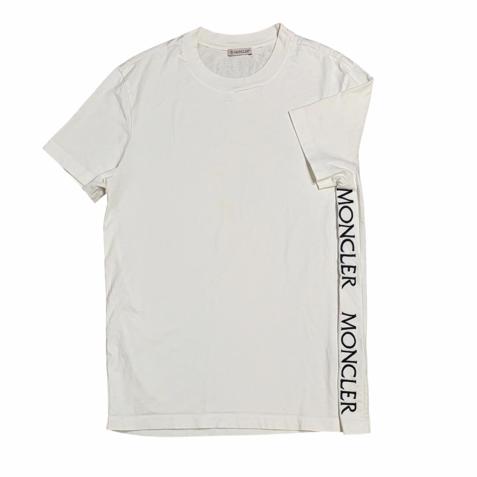 MONCLER Short-sleeved T-Shirt White Men s Size M Model F10918C720108390T