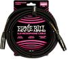 Ernie Ball 6392 Microphone Cable 20 Feet Braided XLR Male Female 6.1m Black