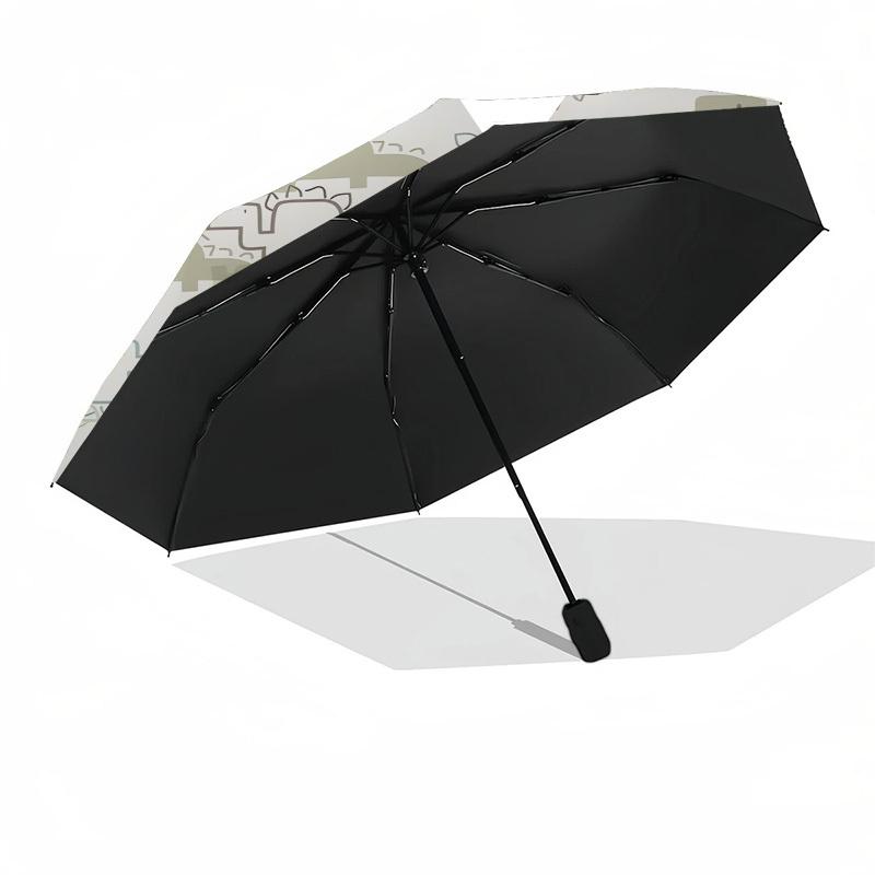 1pc Dinosaur Pattern Design Umbrella with Plastic Handle,Suitable for All Seasons UmbrellaPT517