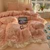 Korean Lace Bed, Pure Cotton, Cotton Bed Sheet, Quilt Cover, Student Dormitory Bedding