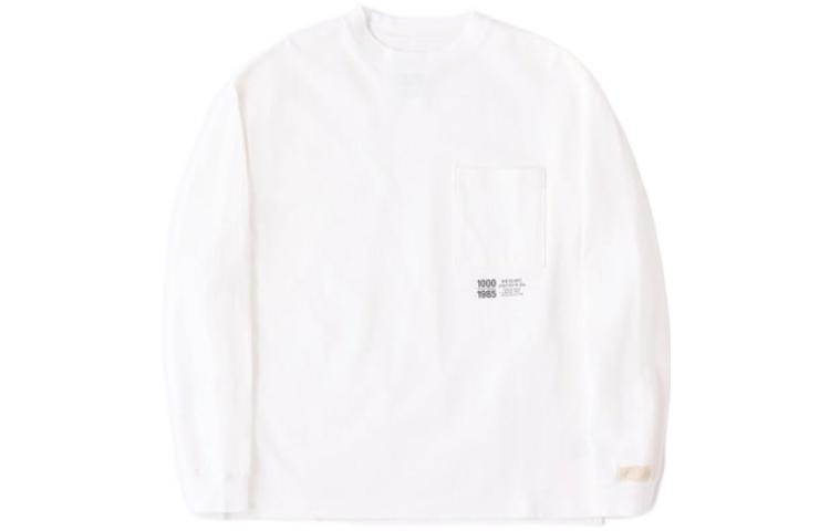 New Balance Sweatshirts Men s White Crew Neck Moderate Regular AMT25023-SST L