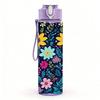 1PC Bright Multicolor Daisy Floral Print 750ml Color Plastic Sports Water Bottle Leakproof Flip Straw Lid Suitable for Sports Office Home Use