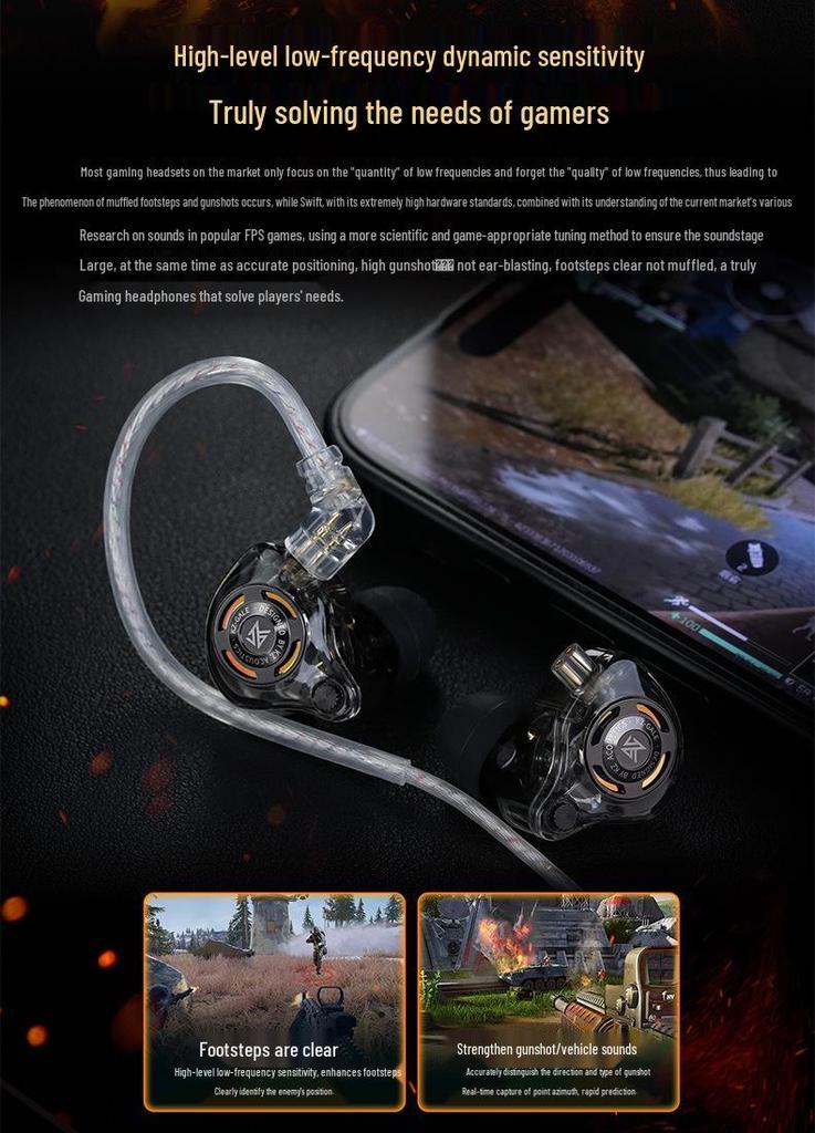 KZ-Gale Swift HiFi Gaming Headset