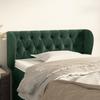 3117525 vidaXL Headboard with Ears Dark Green 103x23x78-88 Cm Velvet