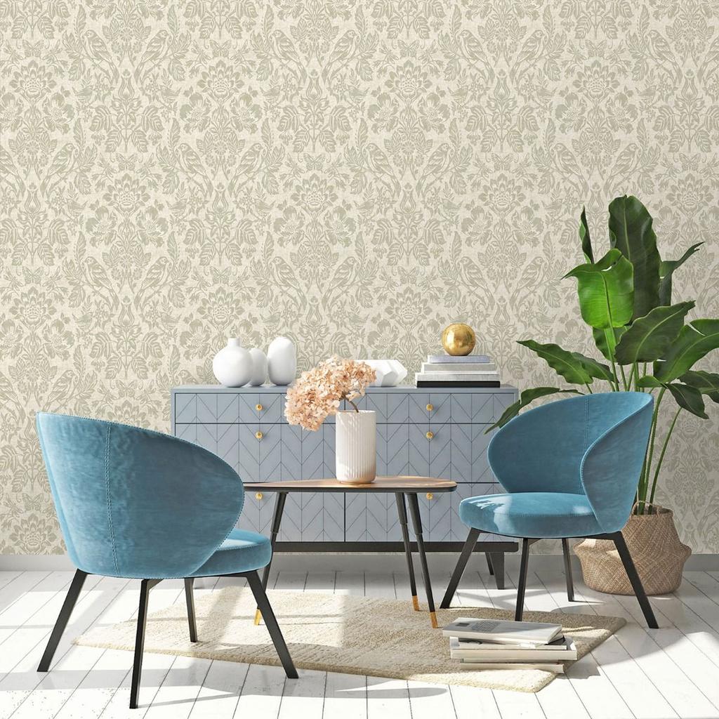 Holden DÃ©cor Hawthorn Meadow Blown Vinyl Textured Wallpaper