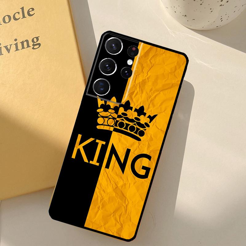 King Queen Art Phone Case For Samsung Galaxy S25 Ultra S20 S21 S22 S23 S24 S9 S10 Plus S25 FE Cover Shell