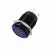 Auto 12mm LED Licht Momentary Push Button Switch Toggle Schwarz Fall 2A