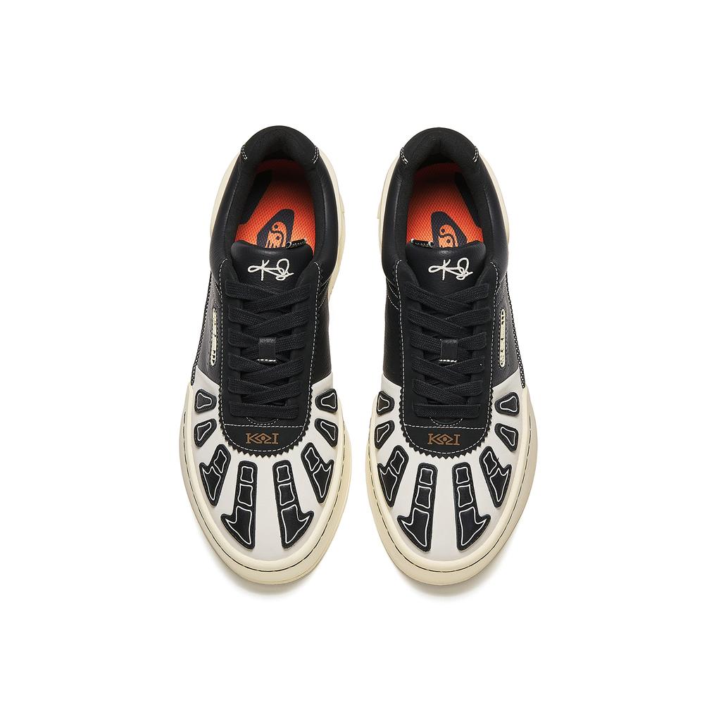 Anta Hélà Style Skeleton Low-Top Sneakers Men Sneakers Black White 112511812S-1