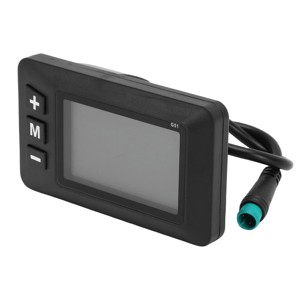 Electric Bike LCD Display Meter 24V 36V 48V E-Bike Control Panel Odometer for E-Scooter