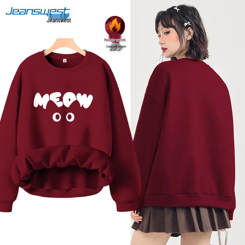 JEANSWEST Women's Crew Neck Sweatshirt