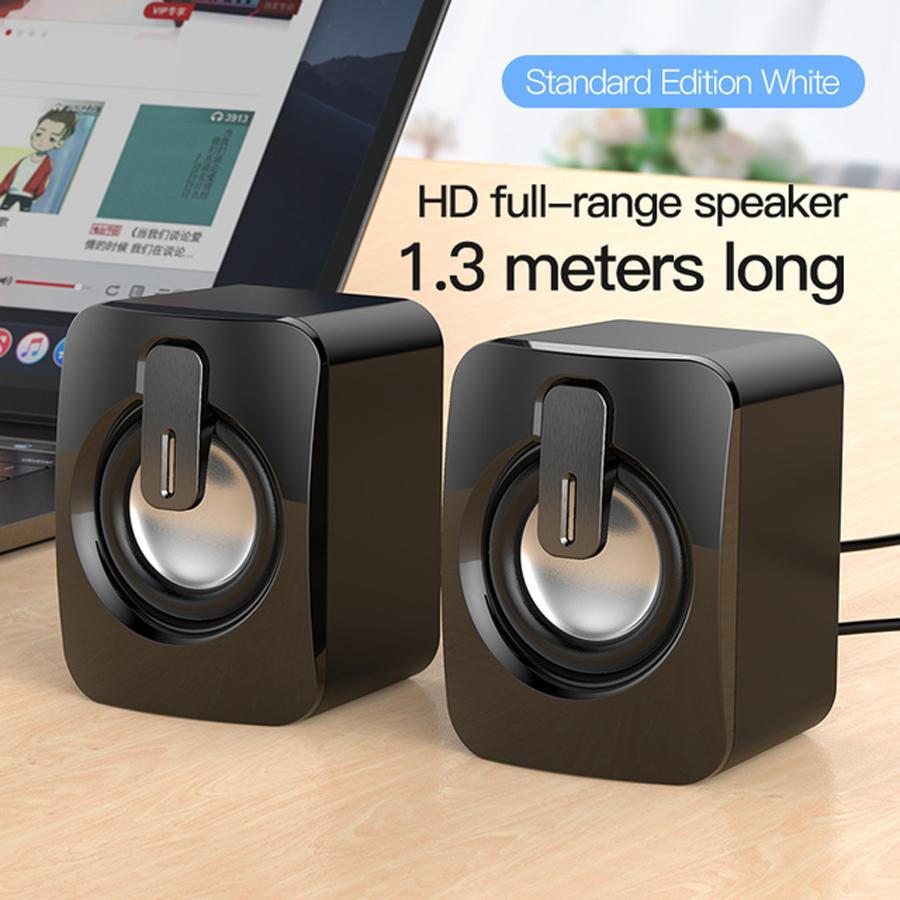 Altoparlante per PC Laptop Desktop Caixa De Som Bluetooth Scatola Sonora Portatile Musica Senza Fili Cavo USB Mini Colonna Acustica