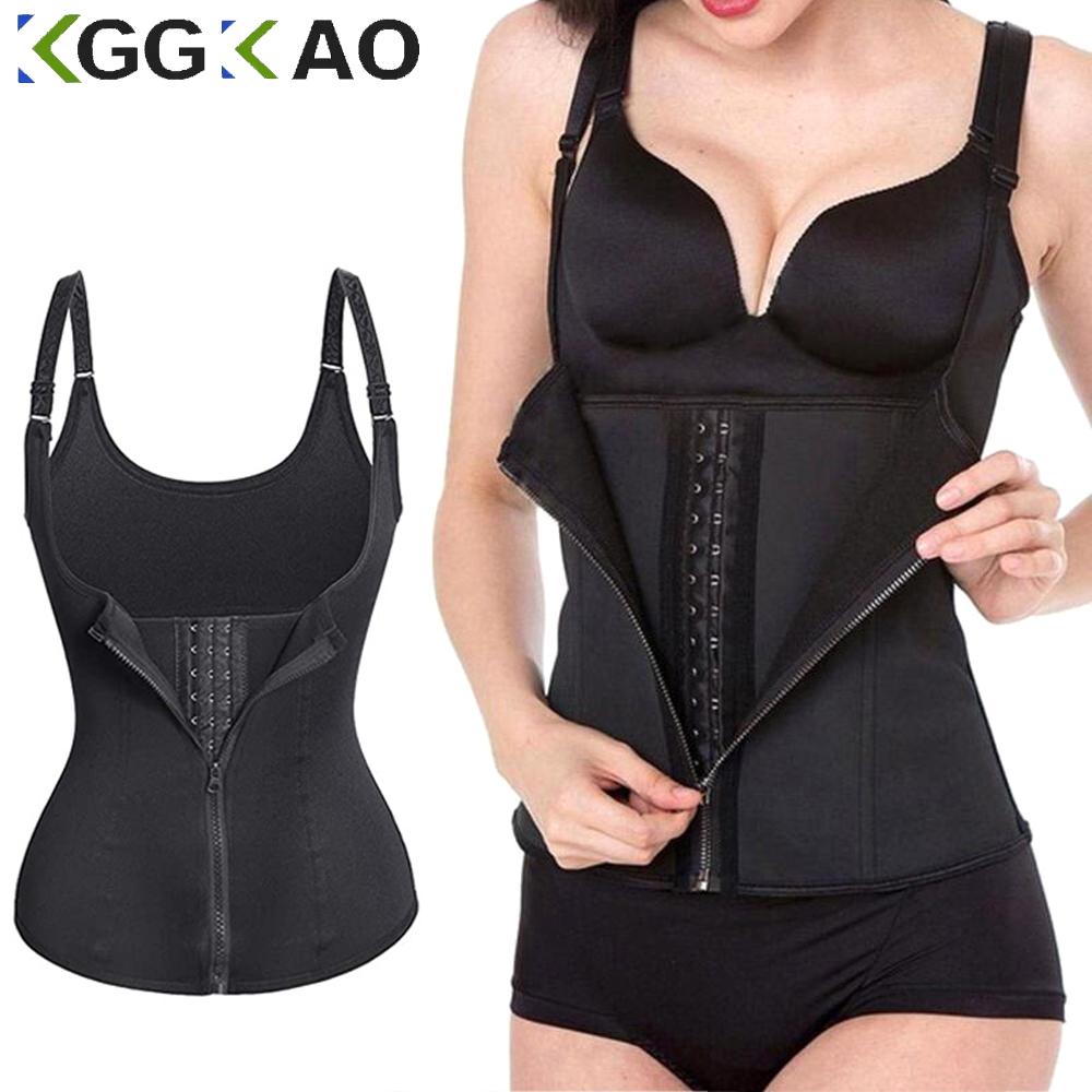Sweat Waist Trainer Vest Slimming Corset For Weight Loss Body Shaper Sauna Suit Compression Shirt Belly Girdle